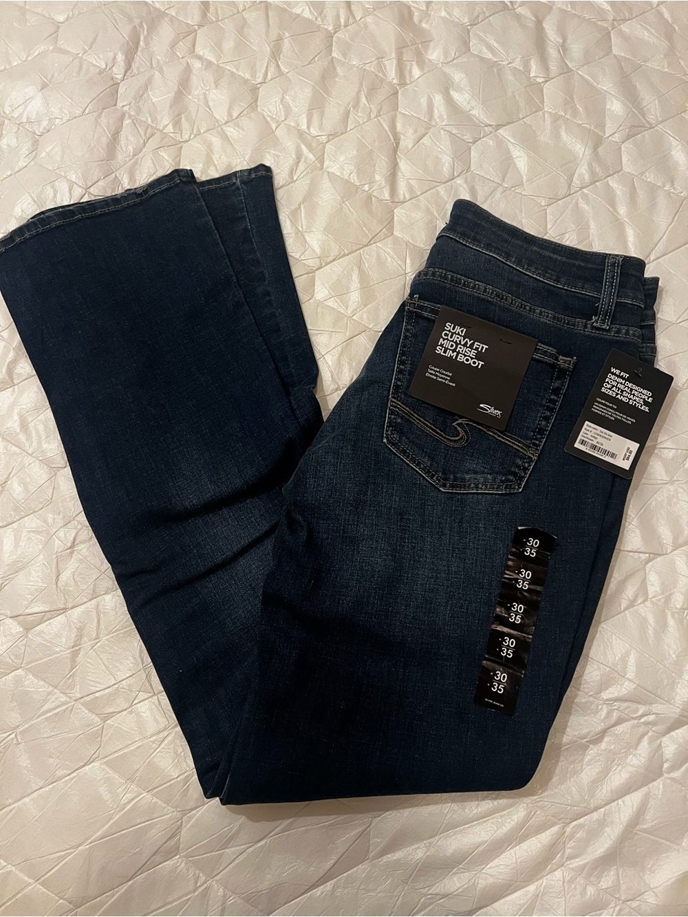 Women’s Silver Boot Jeans - Suki Curvy Fit 30x35